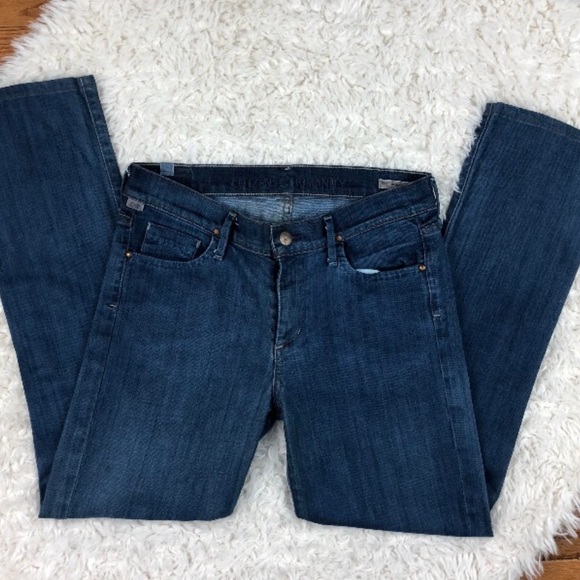 Citizens Elson mid-rise straight leg, dark jeans - Picture 3 of 7